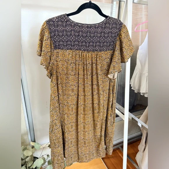 Anthropologie Astrid Floral Tunic Dress Size medium - Picture 5 of 9